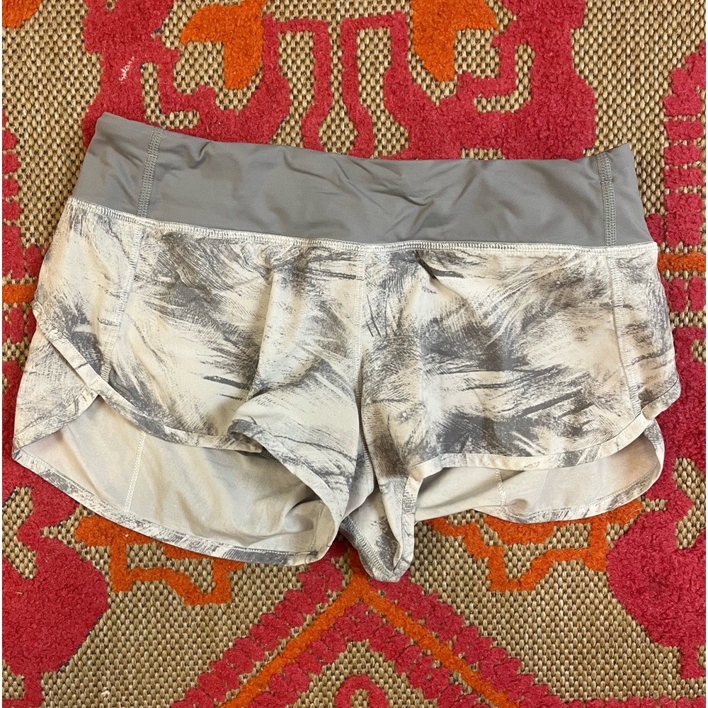 Grey Lululemon Speed Up Shorts